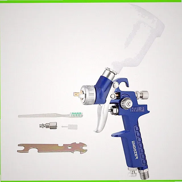 General Purpose Mini HVLP Spray Guns Auto Car Detail Paint Sprayer Spot Repai...