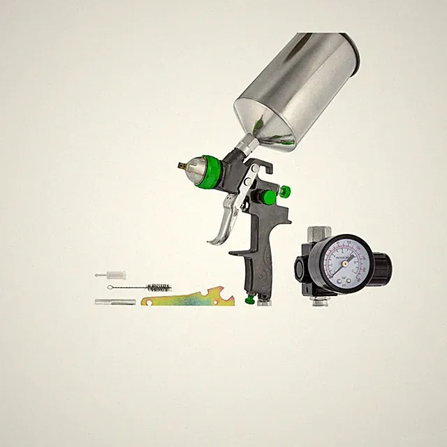 High-Performance HVLP Spray Gun 2.0mm with Precision Control & Maintenance Kit